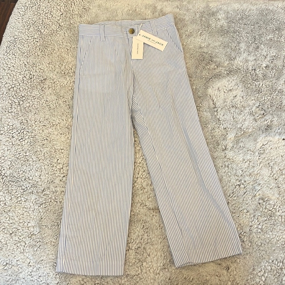 Janie and Jack seersucker pants. Size 6